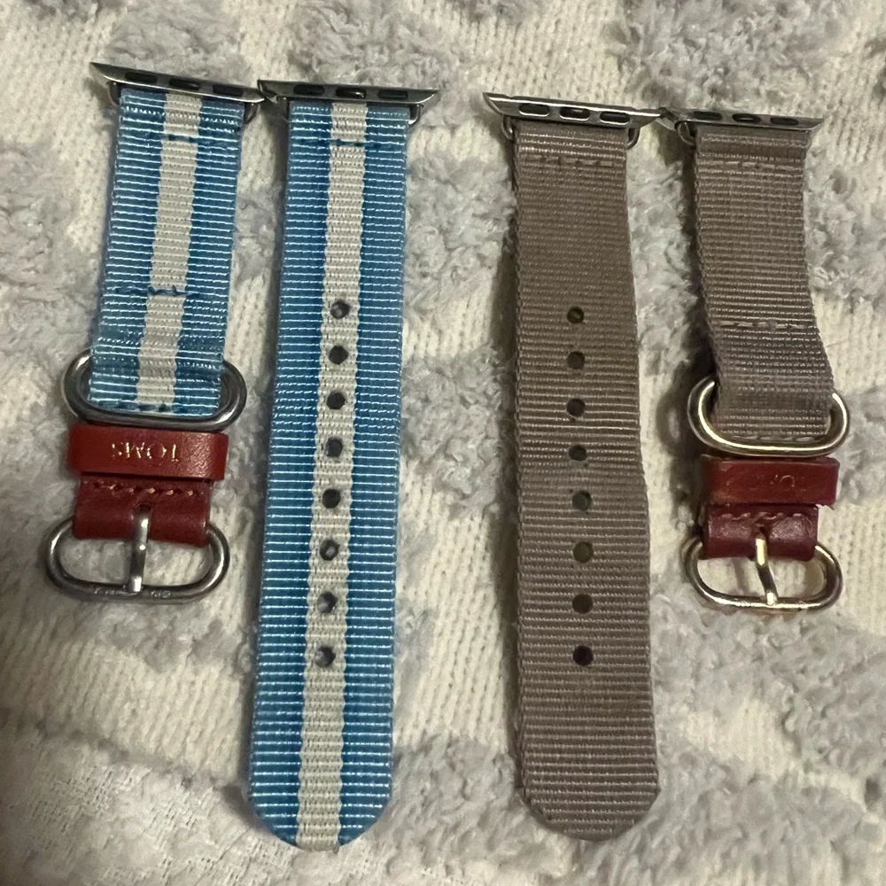 TOMS Blue Striped and Gray Watch Bands